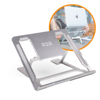 R2B Laptop Standaard Opvouwbaar - Model Eindhoven - 10 t/m 17 inch - Zilver - Laptopstandaard