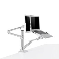 R2B® Monitor arm geschikt voor monitor/laptop/tablet- Monitorbeugel- Zilver - Laptopstandaard