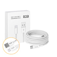 R2B® USB-A naar USB-C Kabel - 2 Meter - USB-A/C oplader geschikt voor iPhone & Samsung - Snellader